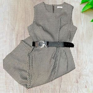Calvin Klein Dress, Business Casual Black & white, with Belt.